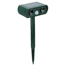 1Pc Ultrasonic Animal Repeller Solar Powered Motion Sensor Repellent IPX4 Waterproof Outdoor For Farm Garden Yard Repelling Deer Raccoon Cat Dog (Option: 1PC)